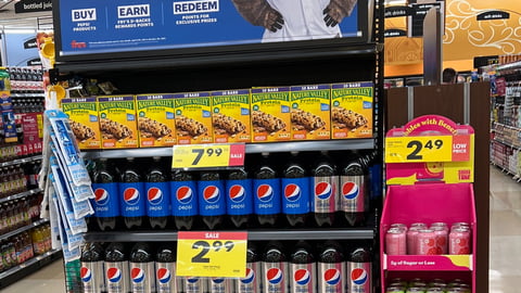 Fry's Pepsi 'D-Backs Prizes' Endcap Display