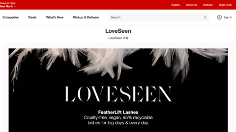 LoveSeen FeatherLift Target Brand Showcase
