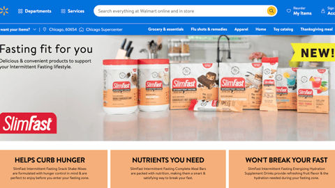 Walmart SlimFast 'Fasting Fit for You' Showcase