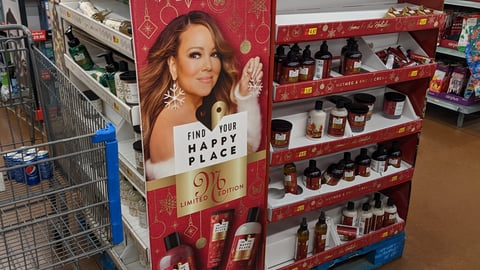 Find Your Happy Place Mariah Carey Walmart Four-Way Pallet Display
