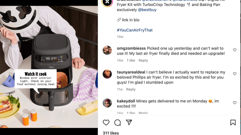 Crux x Marshmello Best Buy #YouCanAirFryThat Instagram Update