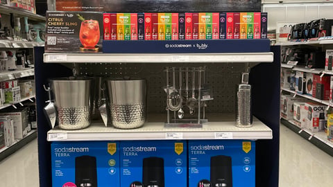 SodaStream Target 'Give the Gift of Gold' Endcap