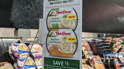 Bob Evans Mashed Cauliflower Meijer Aisle Violator