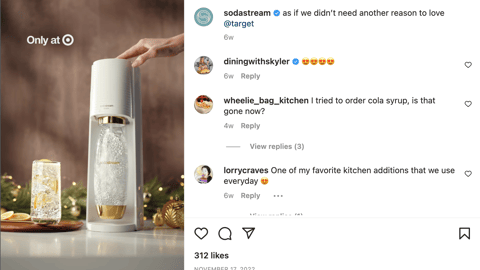 SodaStream 'Only at Target' Instagram Update