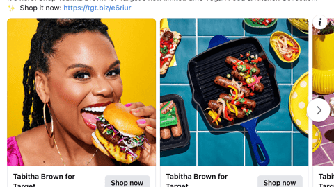 Tabitha Brown for Target Vegan Food & Kitchen Collection Facebook Update