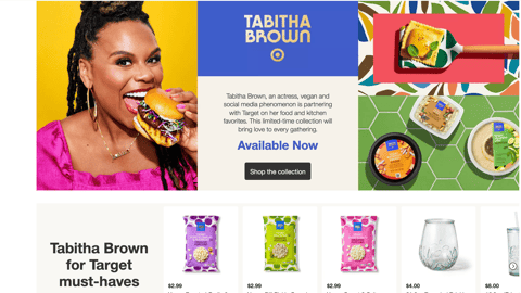 Tabitha Brown for Target 'Available Now' Display Ad