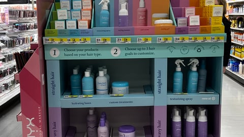 Function of Beauty Target 'Discover Custom Styling' Endcap