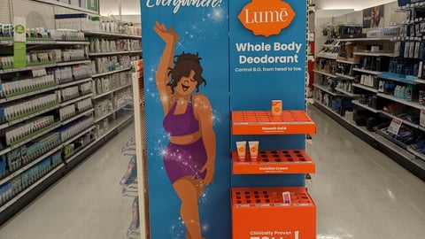Lume Target 'Smell Better Everywhere' Endcap