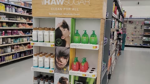 Walmart Raw Sugar 'Clean For All' Endcap Display