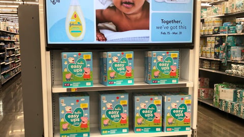Walmart 'Baby Days' Illuminated Endcap Display