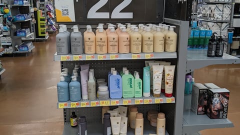 Walmart Hair Care Four-Way Display
