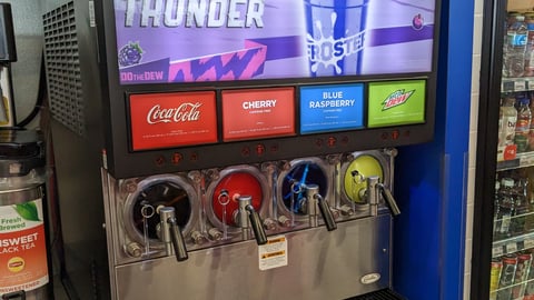 Mtn Dew 'Purple Thunder' Circle K Translite Sign