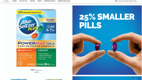 Amazon Alka-Seltzer Brand Showcase