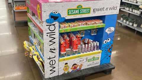 Wet n Wild Sesame Street Pallet Display