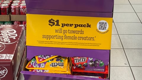 M&Ms 'Flipping The Status Quo' Floorstand
