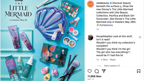 Ulta 'The Little Mermaid' Instagram Update
