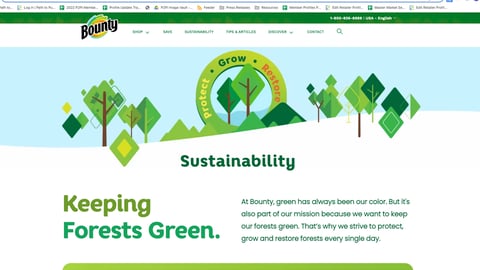 Target Bounty Sustainability Landing Page