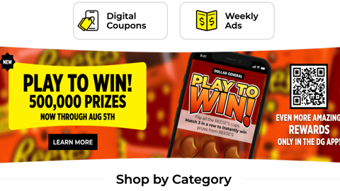 Dollar General Reese's 'Play to Win' Display Ad