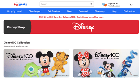 PetSmart Disney100 Collection Showcase