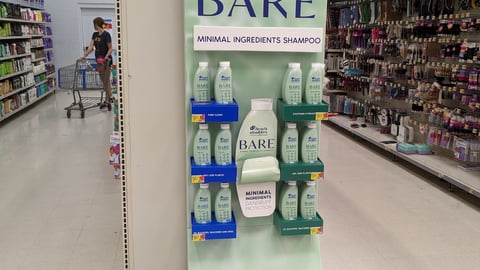 Head & Shoulders Bare Walmart Endcap