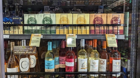 Total Wine & More Betty Booze Refrigerated Display