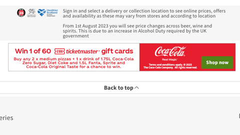 Asda Coca-Cola Display Ad