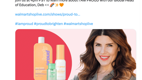 I Am Proud Walmart 'Brighten Your Skin' Tweet