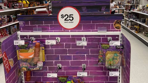 Teenage Mutant Ninja Turtles Endcap Display