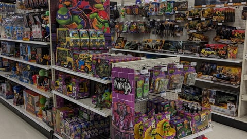 Target 'The Making of a Ninja' Endcap Display