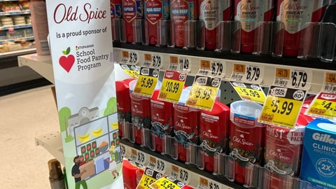 Stop & Shop Old Spice 'Feed It Forward' Aisle Violator