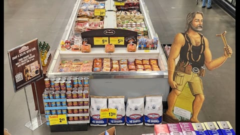 Cub Johnsonville 'Snap a Selfie' Aisle Display