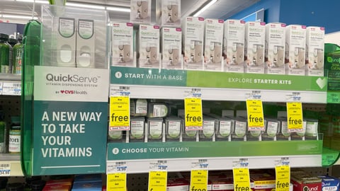 CVS QuickServe 'A New Way to Take Your Vitamins' In-Line Display