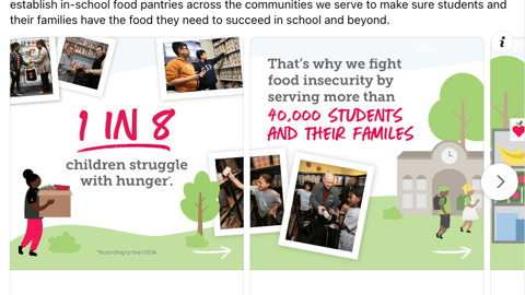 Stop & Shop 'Hunger Has a Huge Impact' Facebook Update