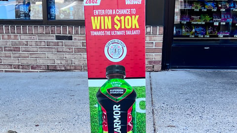 BodyArmor Wawa 'Ultimate Tailgate' Standee