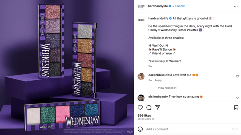 Hard Candy Walmart 'Wednesday' Instagram Update