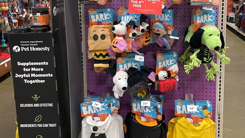 Bark Peanuts 'Howl-O-Ween' Endcap Display