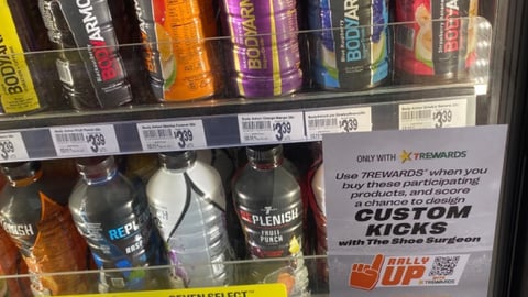 7-Eleven 'Custom Kicks' Cooler Cling