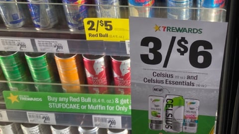 7-Eleven Celsius '7Rewards' Cooler Cling