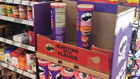 Pringles 'New Flavors' Floorstand