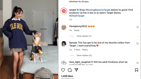 Target Rowing Blazers Instagram Update