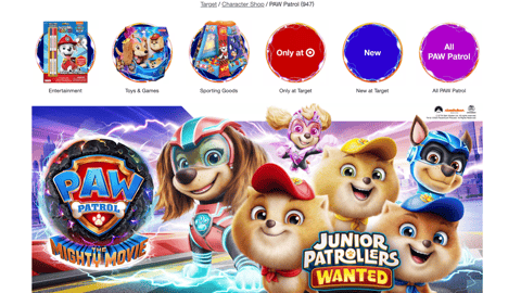 Target Paw Patrol: The Mighty Movie Showcase
