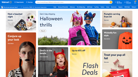 Walmart 'Halloween Thrills' Display Ad