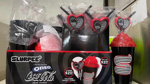7-Eleven Slurpee Oreo Coca-Cola Zero Sugar Counter Display