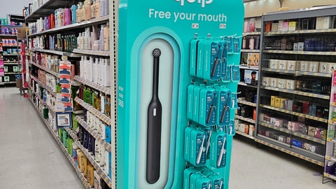 Quip 'Free Your Mouth' Endcap Display