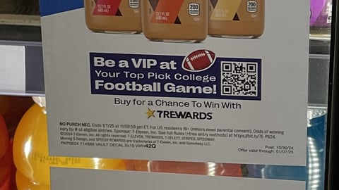 7-Eleven 7-Select 'Be a VIP' Cooler Clings