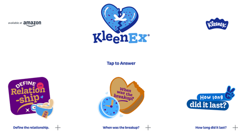 Kleenex Amazon 'The Breakup Calculator' Website