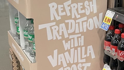 Kroger Sprite Vanilla Frost 'Refresh Tradition' Floorstand