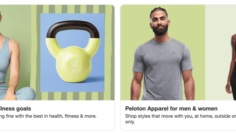 Target Peloton Apparel Display Ad