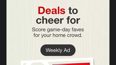 Target Game Day 'Deals To Cheer For' Mobile Update