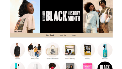 Target Black History Month Landing Page